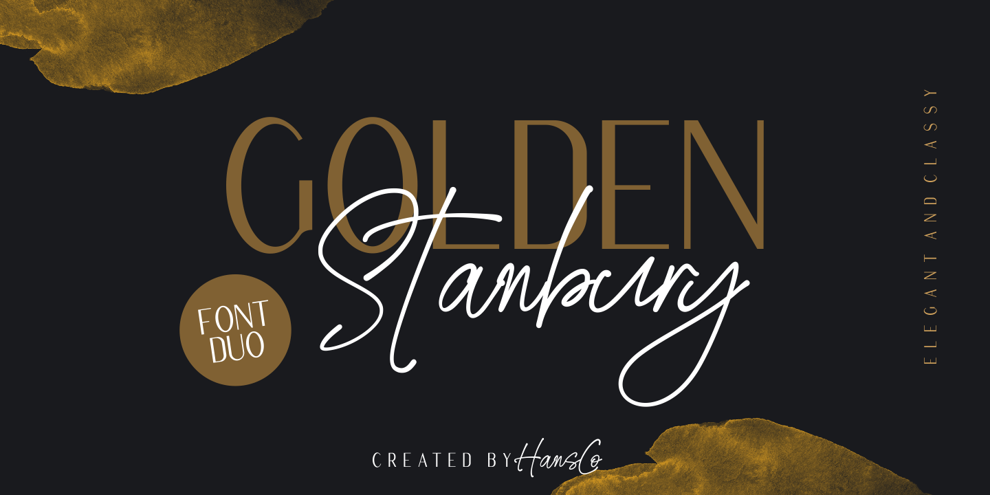 Schriftart Golden Stanbury